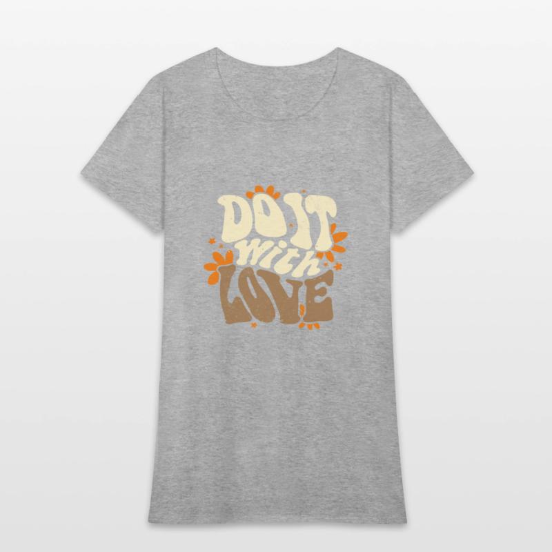 Do it with Love beige slogan