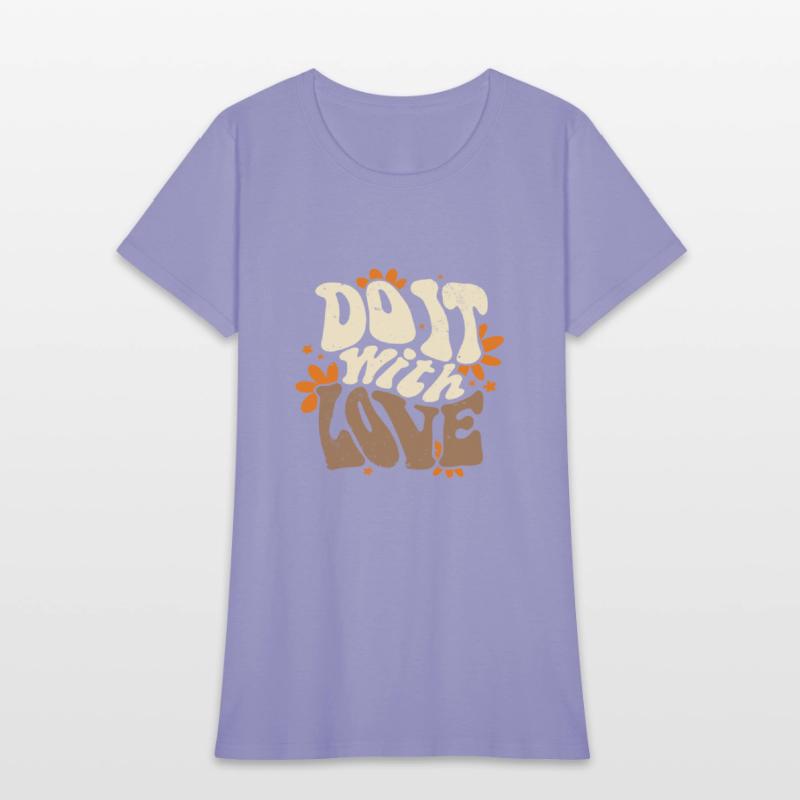 Do it with Love beige slogan