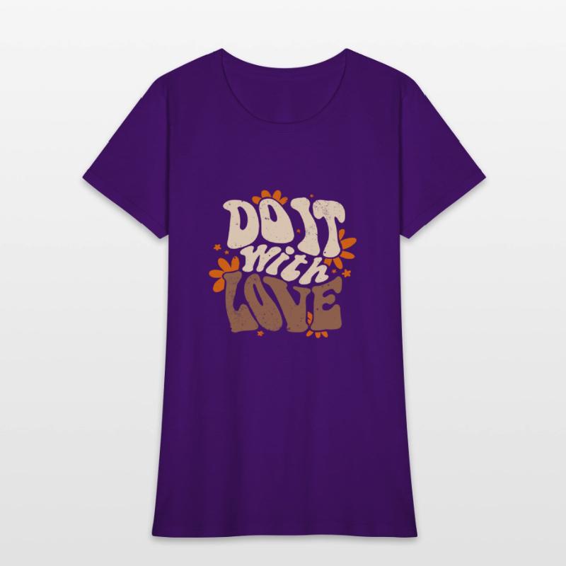 Do it with Love beige slogan