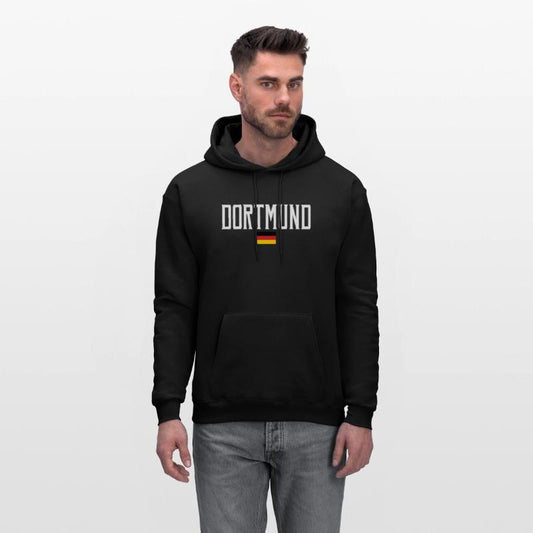 Dortmund Germany Flag White Text