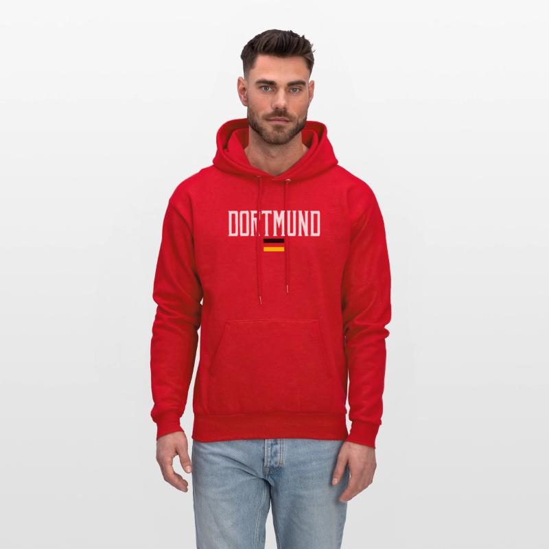 Dortmund Germany Flag White Text