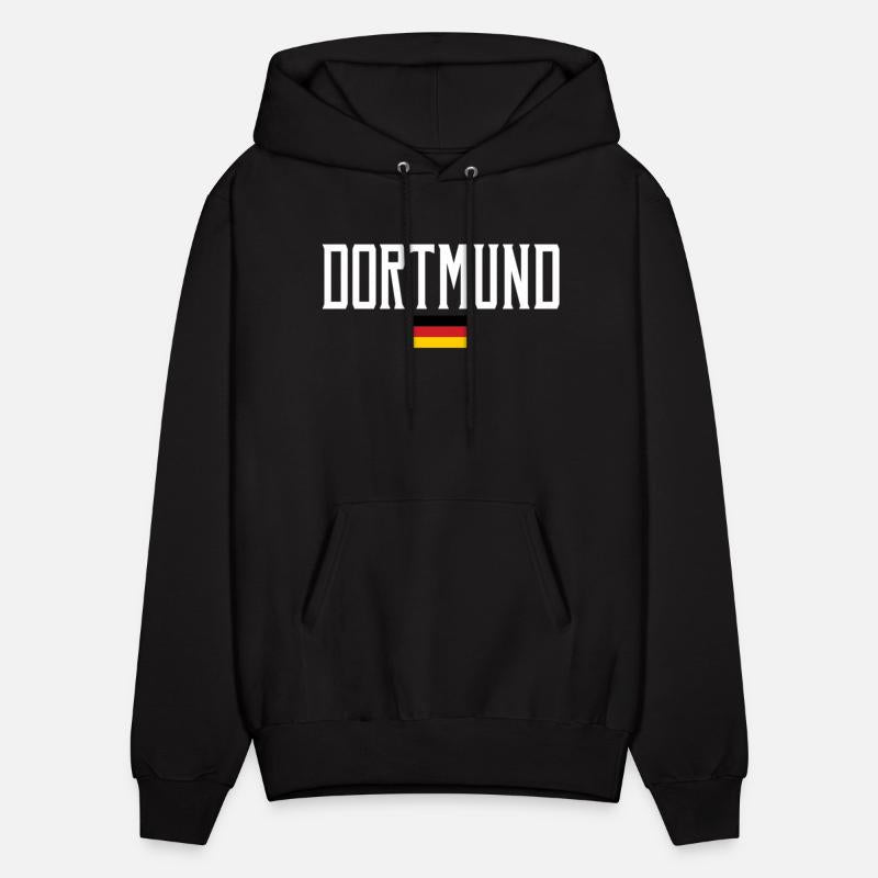 Dortmund Germany Flag White Text