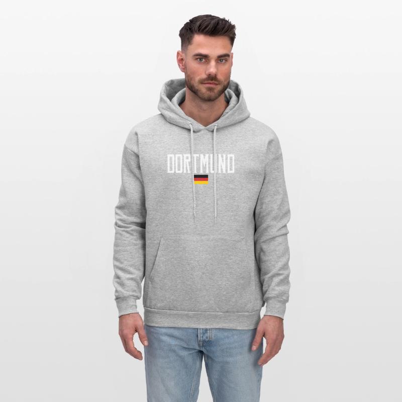 Dortmund Germany Flag White Text