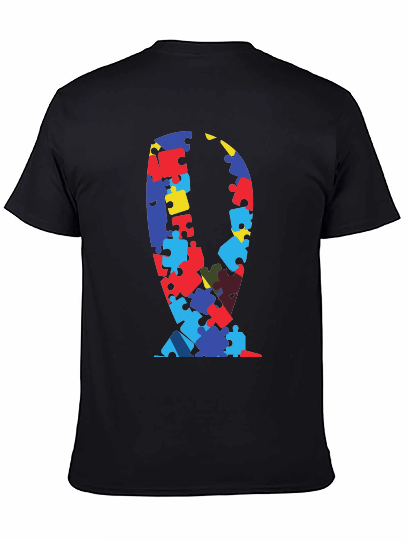 Puzzle Piece Ribbon Graphic Tee