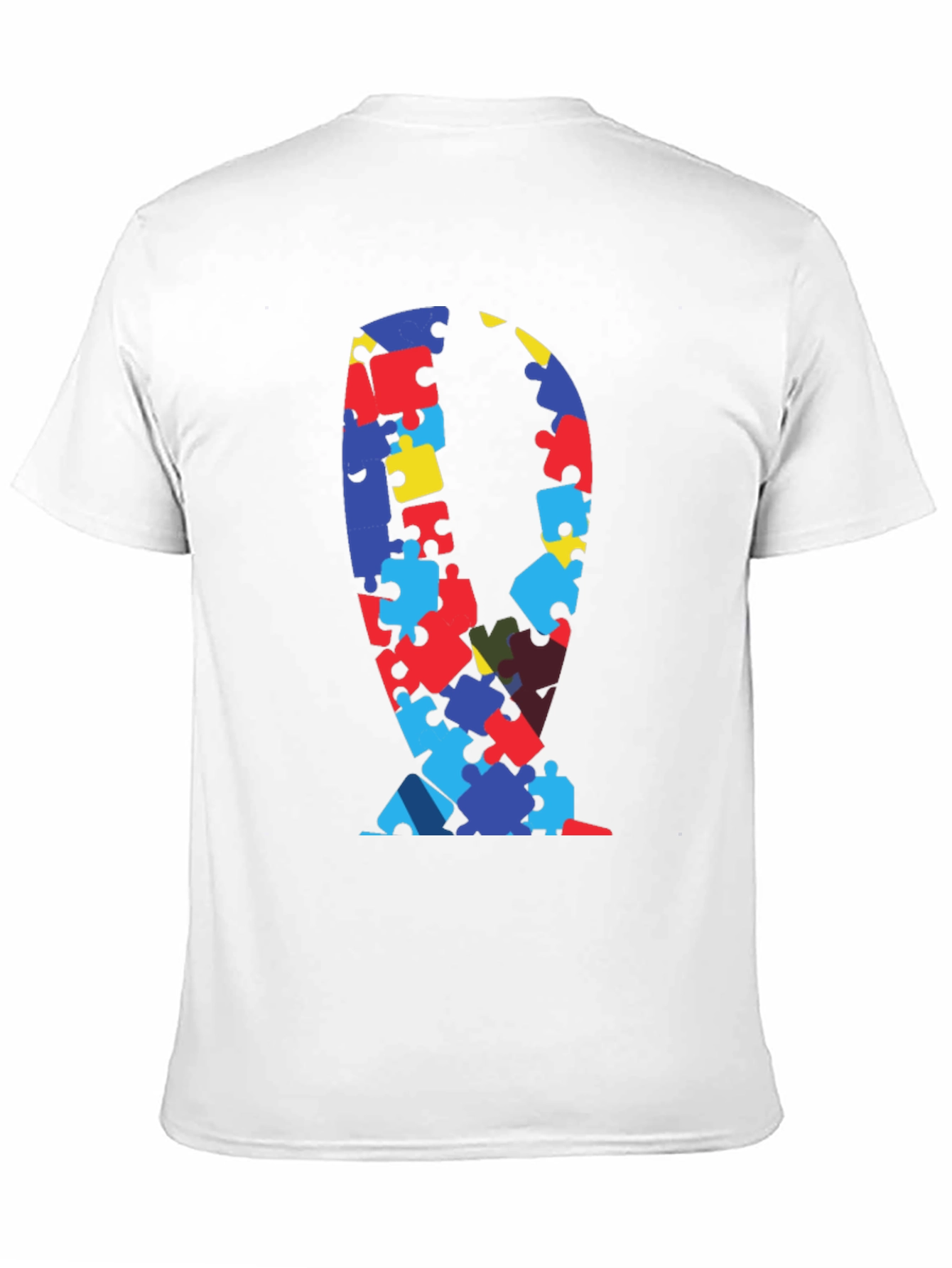 Puzzle Piece Ribbon Graphic Tee