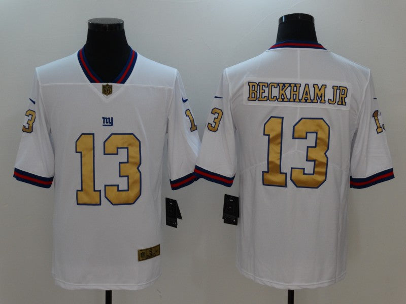 Men's New York Giants Odell Beckham Jr. #13 White Player Game Jerseys