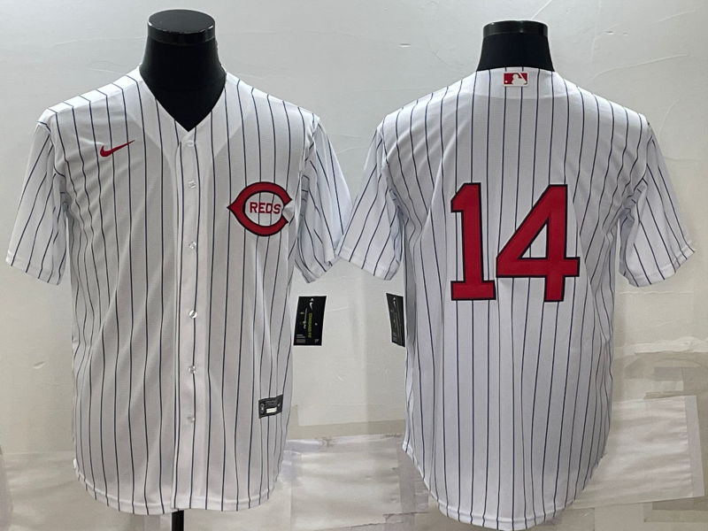 Men's Cincinnati Reds Pete Rose #14 White 2022 MLB at Field of Dreams Game Authentic Player Jerseys