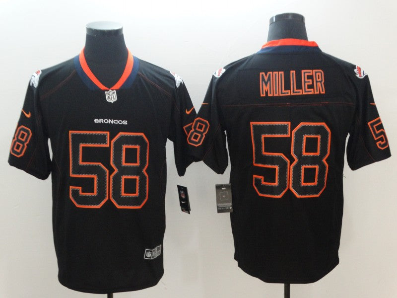 Men's Denver Broncos Von Miller #58 Black Game Jerseys