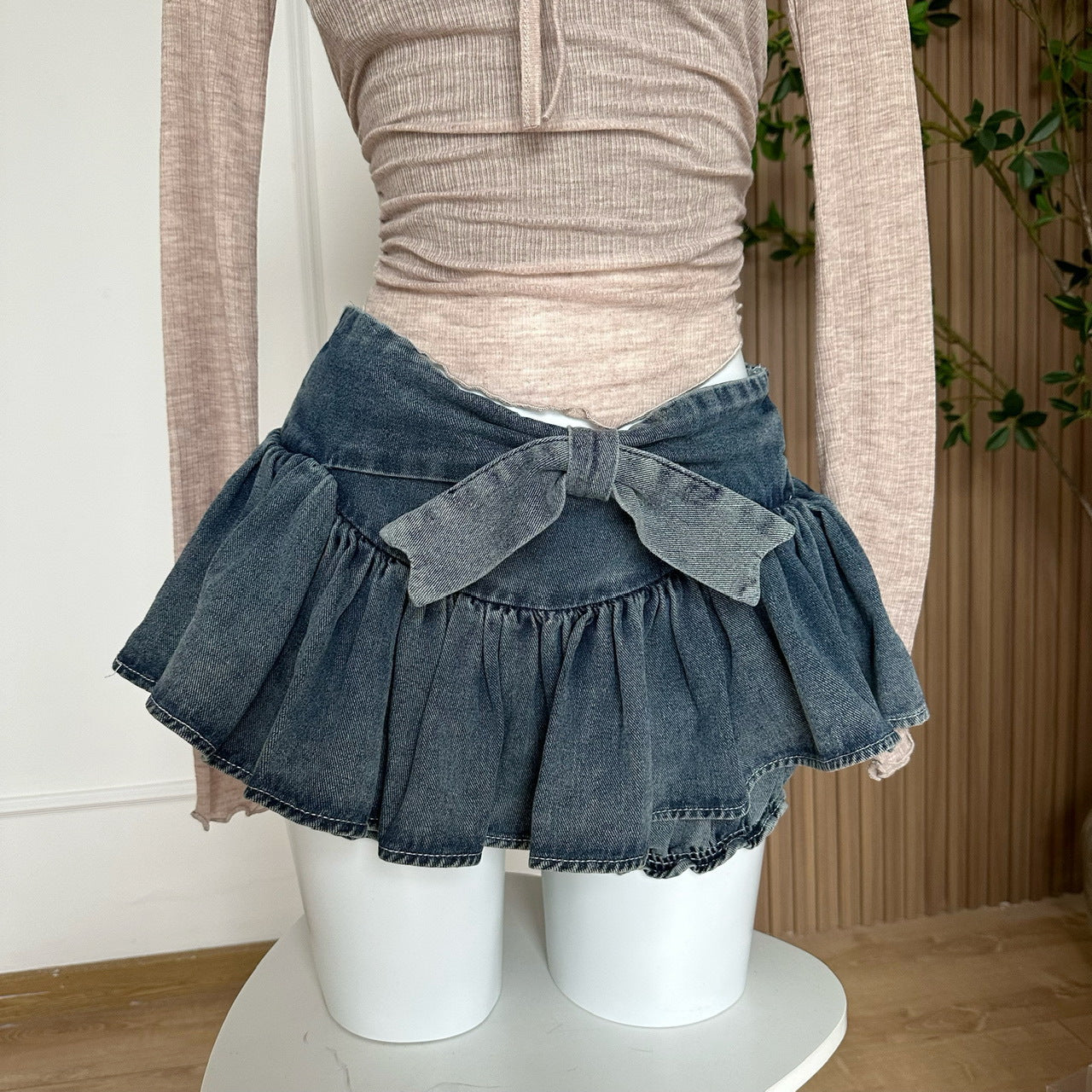 Elegant Skirt Butterfly Denim Skirt For Women