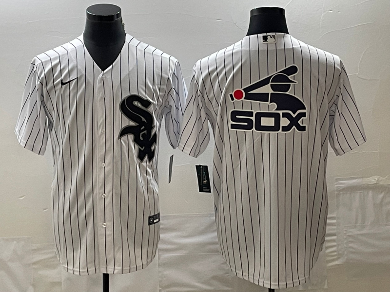 Men's Chicago White Sox White Home Replica Player Jerseys