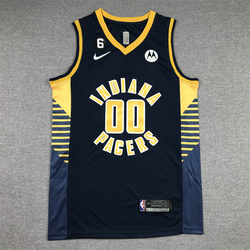 Men's Indiana Pacers Bennedict Mathurin #00 Navy Fast Break Replica Jerseys - Icon Edition