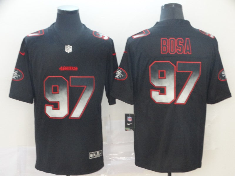 Men's San Francisco 49ers #97 Nick Bosa Black Alternate Game Jerseys