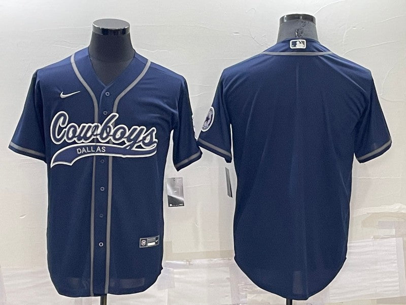 Men's Dallas Cowboys Navy Blank Jerseys