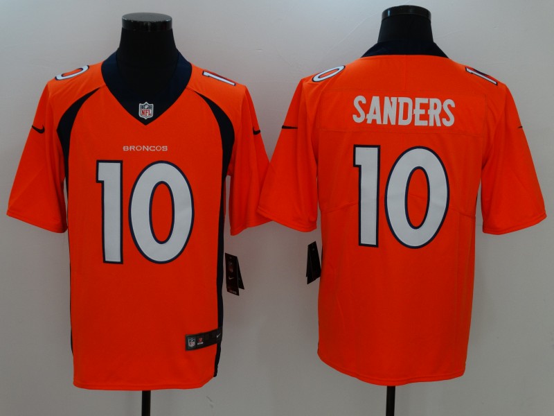 Men's Denver Broncos Emmanuel Sanders #10 Orange Game Player Jerseys