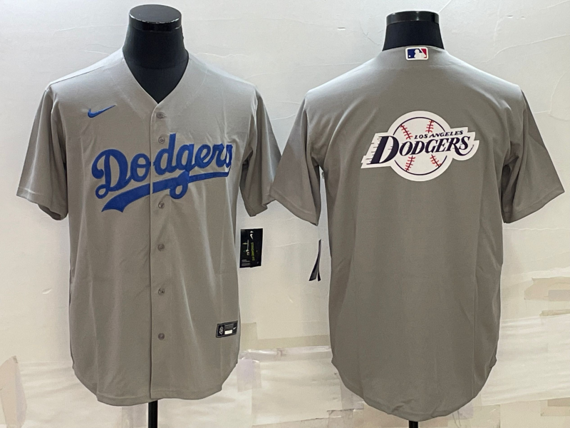 Men's Los Angeles Dodgers Gray Replica Player Jerseys