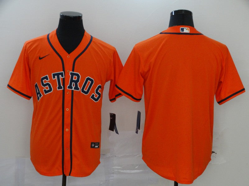 Men's Houston Astros Orange Replica Blank Jerseys