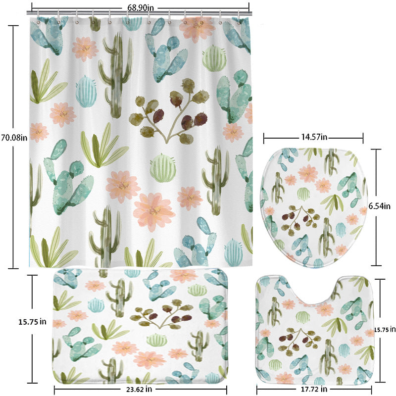 Bathroom Shower Curtain Punch-free Toilet Partition Curtain – Organize Your Space, Simplify Your Life