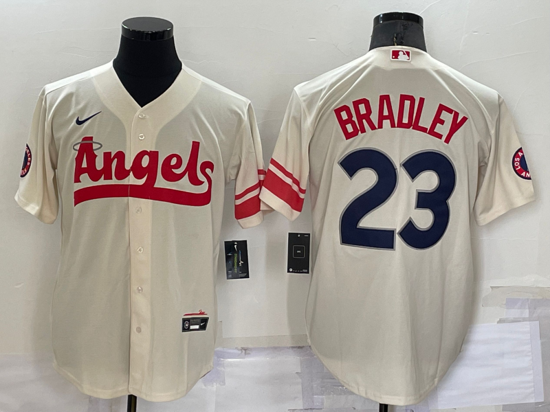 Men's Los Angeles Angels Archie Bradley #23 Cream City Connect Replica Player Jerseys