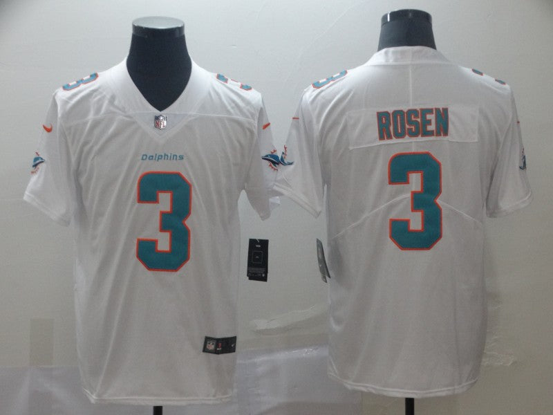 Men's Miami Dolphins Josh Rosen #3 White Game Jerseys
