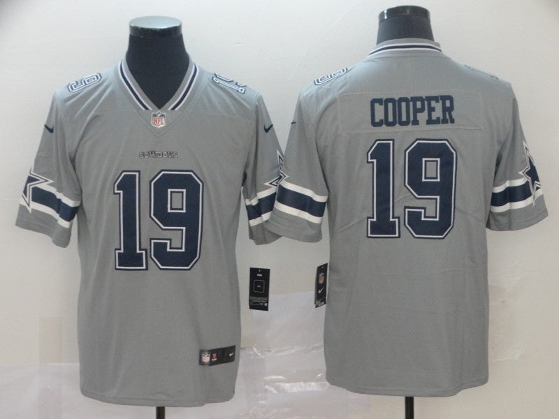 Men's Dallas Cowboys Amari Cooper #19 Gray Inverted Legend Jerseys