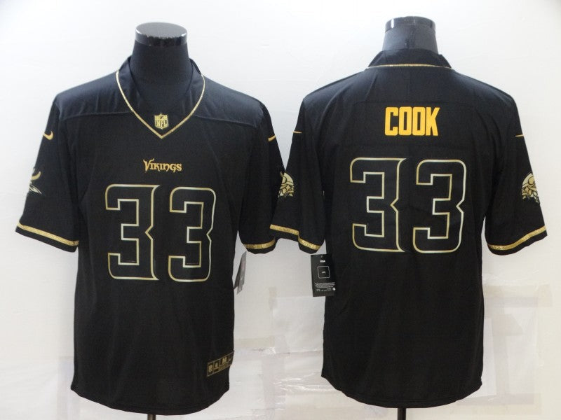 Men's Minnesota Vikings Dalvin Cook #33 Black Game Jerseys