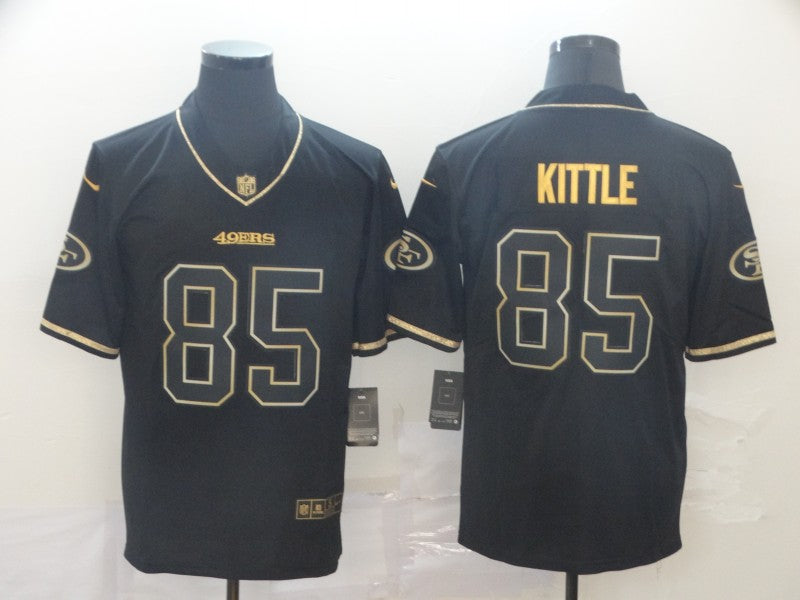 Men's San Francisco 49ers George Kittle #85 Black Alternate Game Player Jerseys