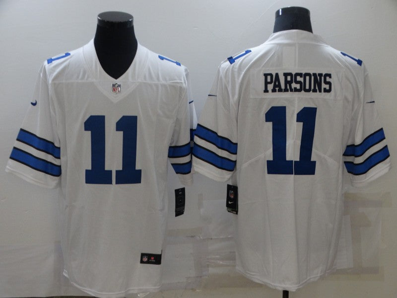 Men's Dallas Cowboys Micah Parsons #11 White Custom1 Game Jerseys