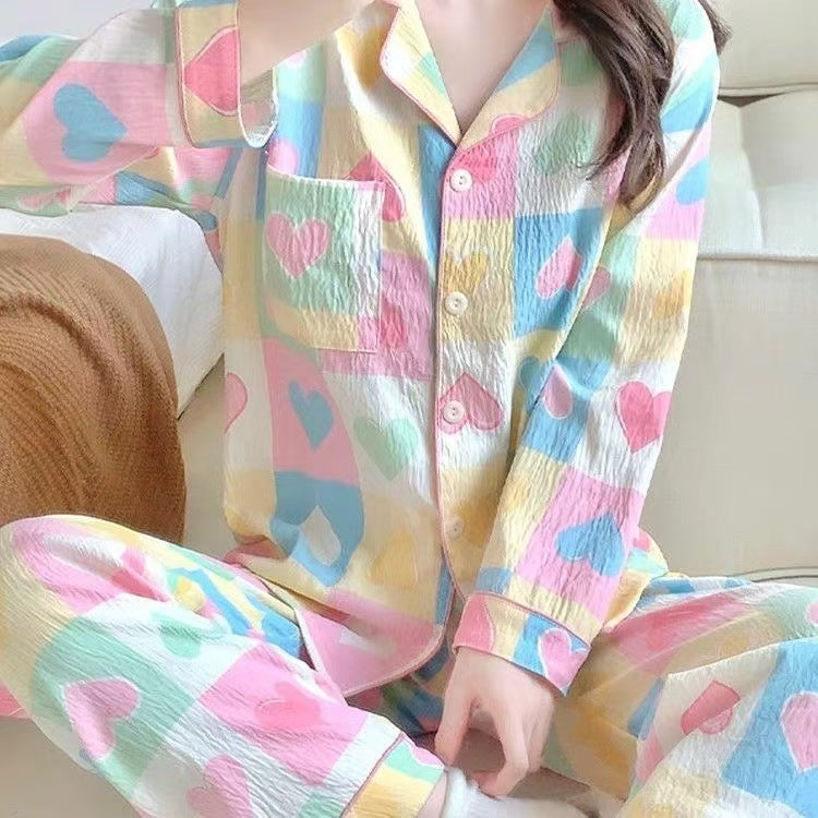 Trendy Cardigan Women's Long Sleeve Pajama Cardigan Loun