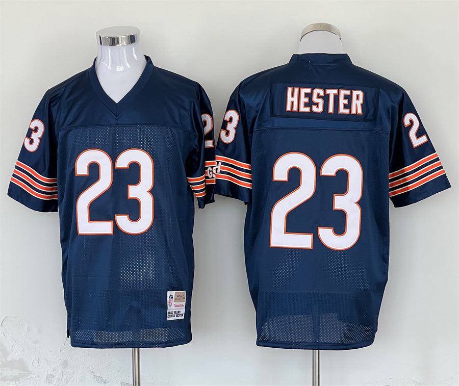 Men's Chicago Bears Devin Hester Mitchell & Ness Navy Legacy Replica Jerseys