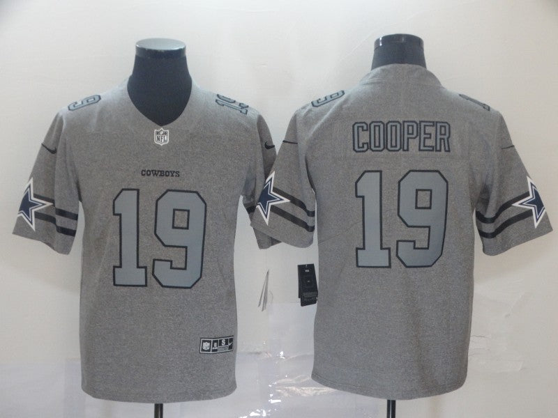 Men's Dallas Cowboys Amari Cooper #19 Gray Game Jerseys