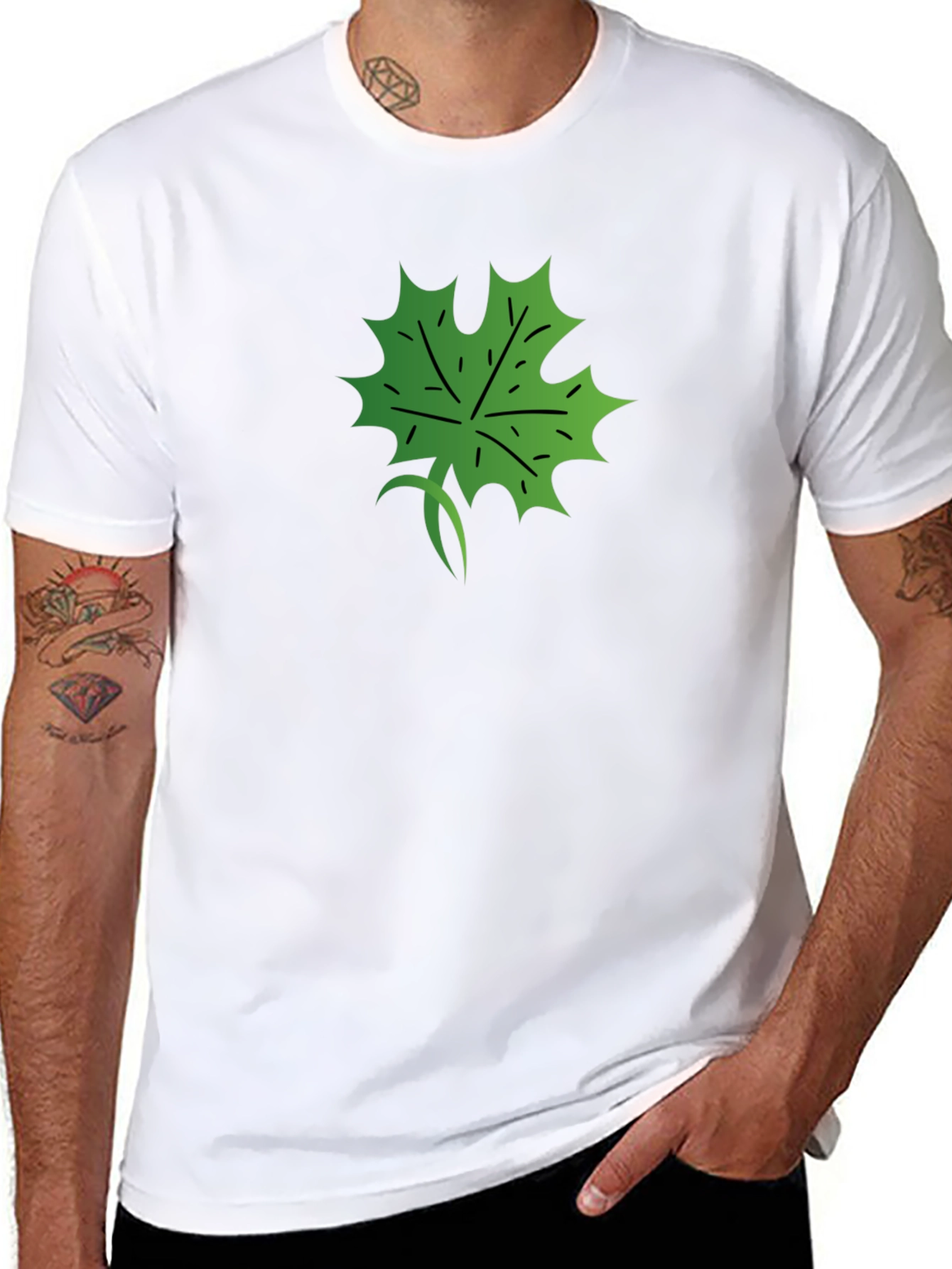Maple Leaf Graphic Tee - Stylish Casual Wear