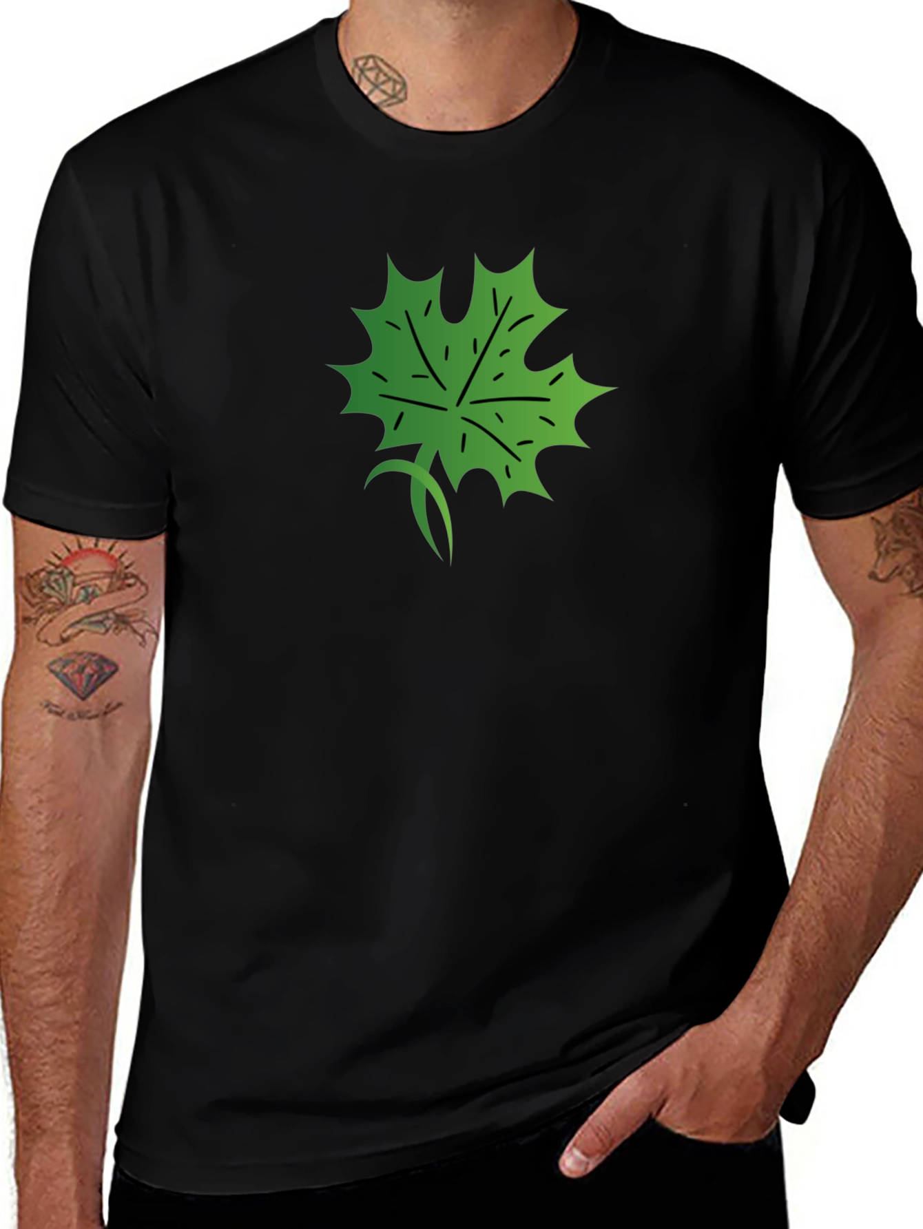 Maple Leaf Graphic Tee - Stylish Casual Wear
