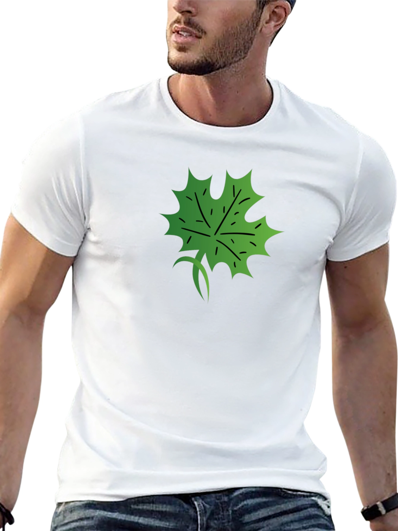 Maple Leaf Graphic Tee - Stylish Casual Wear