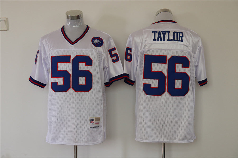 Men's New York Giants Lawrence Taylor Mitchell & Ness White Legacy Replica Jerseys