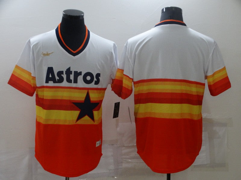 Men's Houston Astros White Home Cooperstown Collection Blank Jerseys