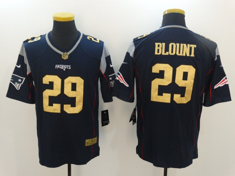 Men's New England Patriots LeGarrette Blount #29 Navy Game Jerseys