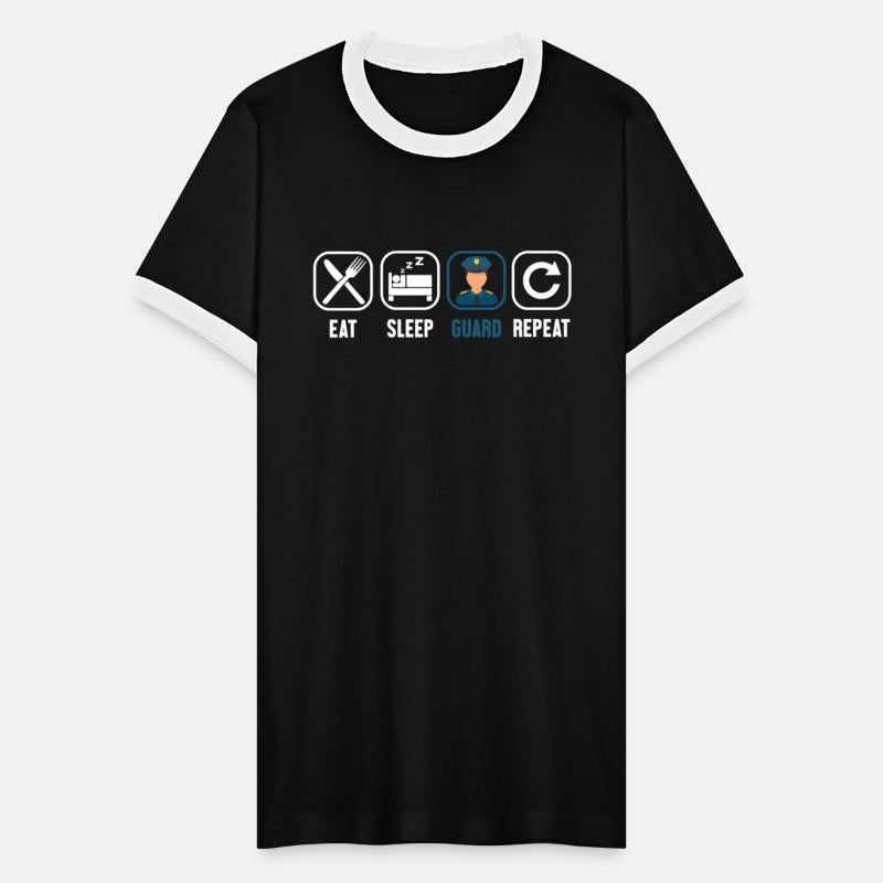 Eat Sleep Guard Repeat Police Officer Corrections