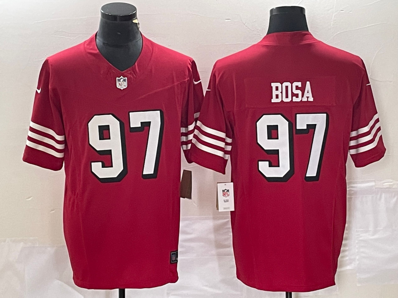 Men's San Francisco 49ers Nick Bosa #97 Red Vapor Elite Jerseys
