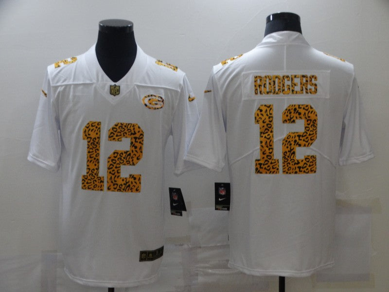 Men's Green Bay Packers #12 Aaron Rodgers White Player Game Jerseys