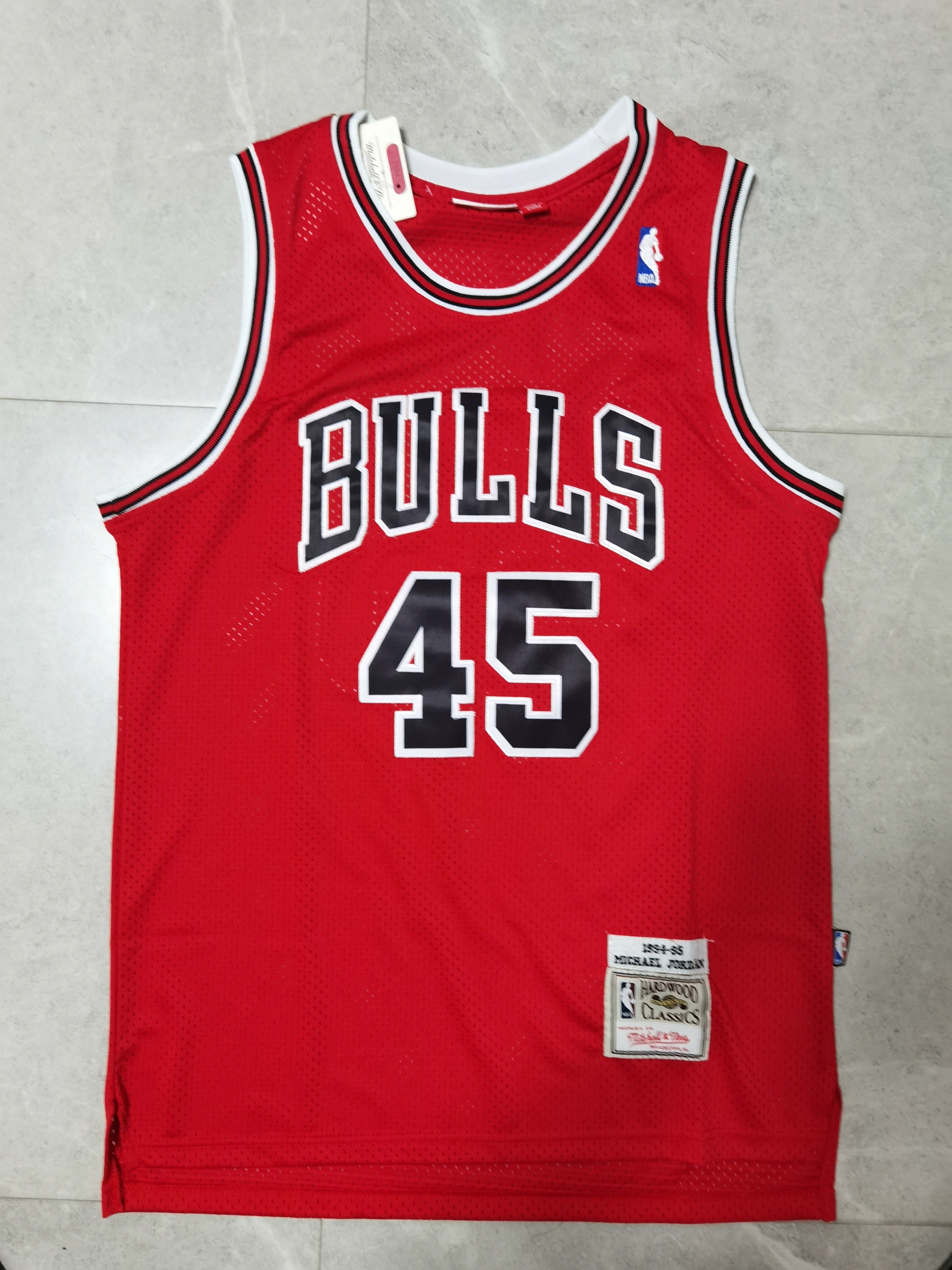 Men's Chicago Bulls Michael Jordan #45 NBA Red Mitchell&Ness Swingman Jerseys