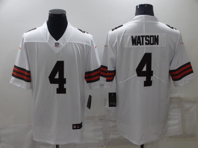 Men's Cleveland Browns Deshaun Watson #4 White Game Jerseys