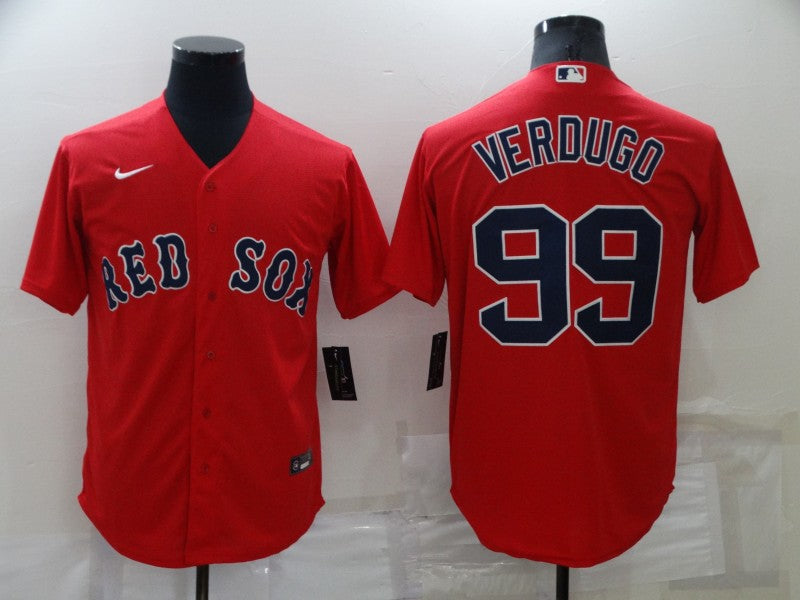 Men's Boston Red Sox Alex Verdugo #99 Red Replica Baseball Jerseys