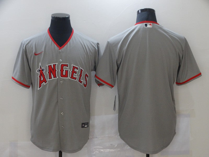 Men's Los Angeles Angels Gray Alternate Replica Team Blank Jerseys