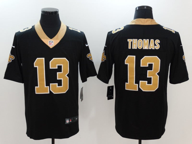 Men's New Orleans Saints Michael Thomas #13 Black Team Color Game Jerseys