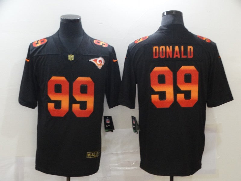Men's Los Angeles Rams Aaron Donald #99 Black Player Game Jerseys