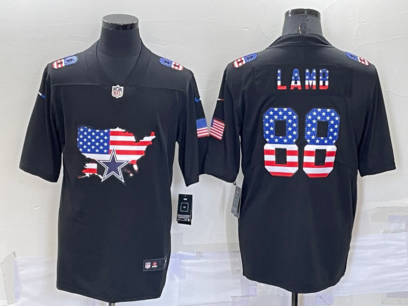 Men's Dallas Cowboys CeeDee Lamb #88 Black Game Team Jerseys