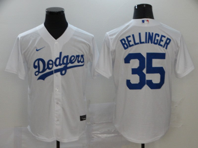 Men's Los Angeles Dodgers Cody Bellinger #35 White Replica Baseball Jerseys