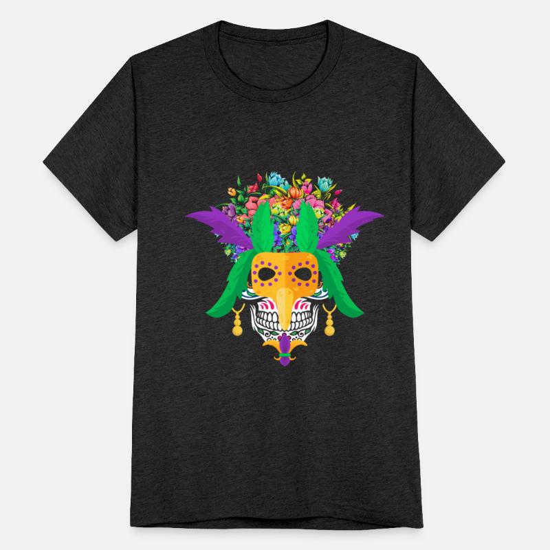 El Dia De Los Muertos Mardi Gras Mask Flower Sugar