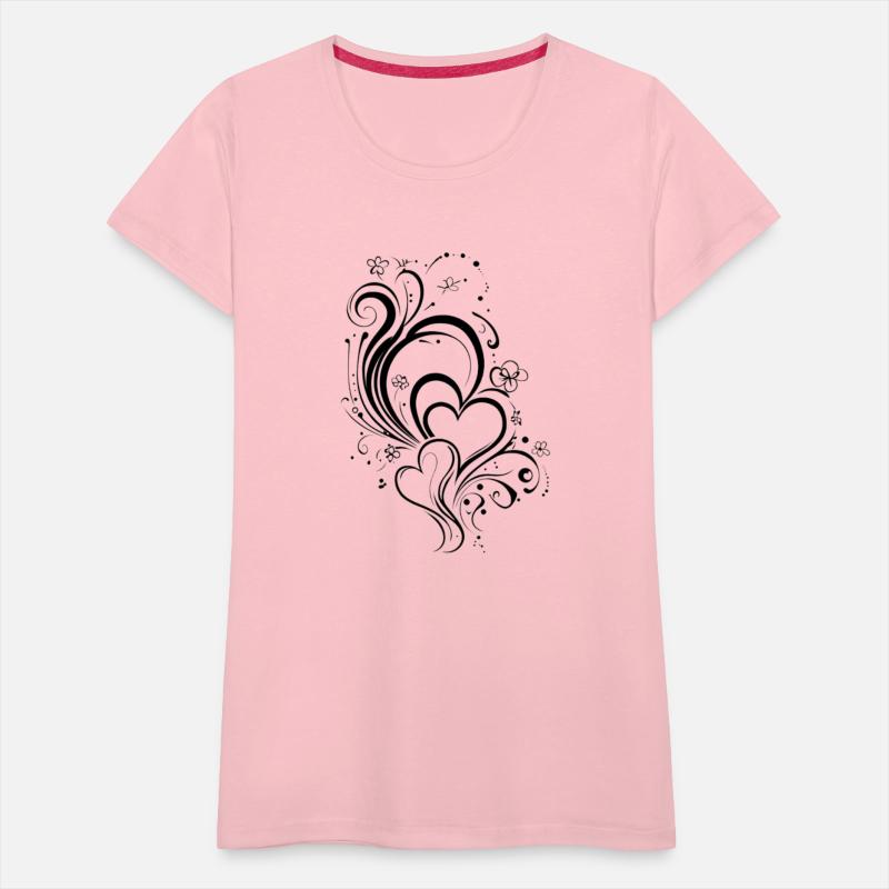 Elegant Heart and Swirl Design