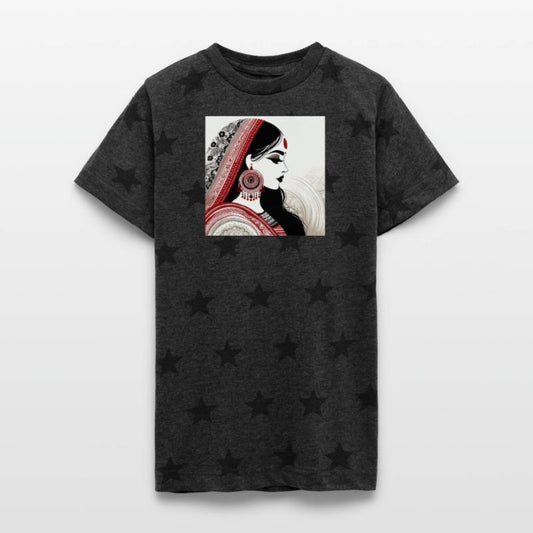 Elegant Indian Woman Portrait Illustration